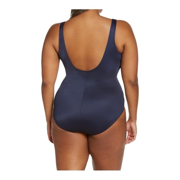 Miraclesuit® Illusionist Crossover One-Piece Swimsuit in Midnight NWOT - Picture 6 of 8